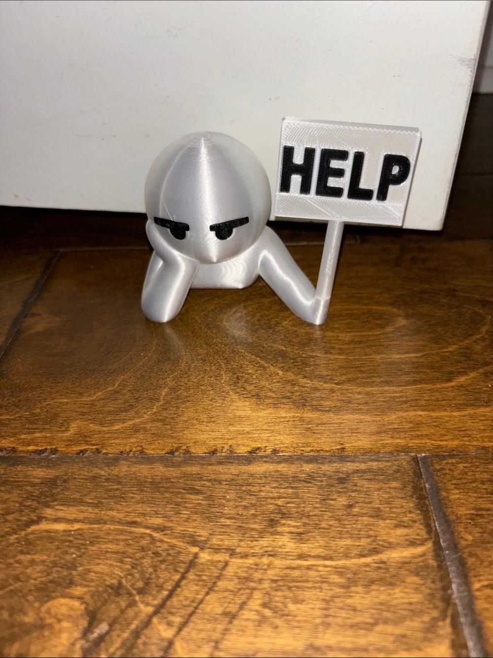 HELP Sign Emoji doorstop NEW